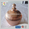 copper plating glass candle jar